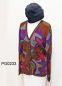 Preview: Women's Alpaca V-Neck Cardigan "Autumn Dreams", Intarsia